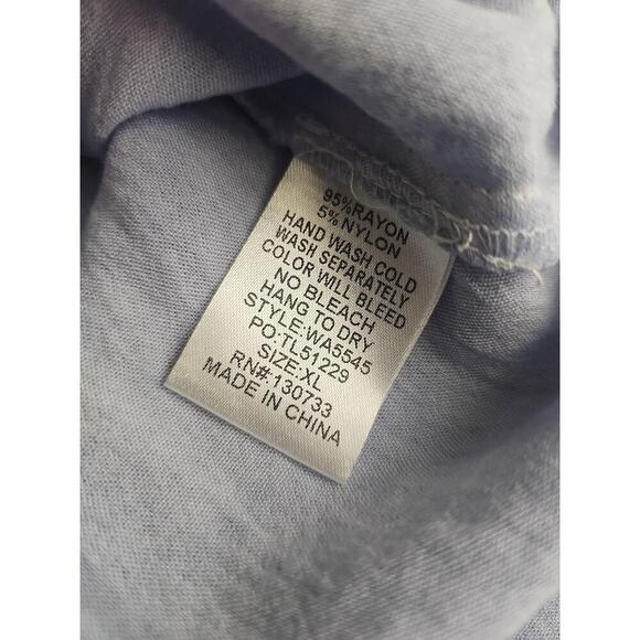 Umgee Womens V-Neck Denim Dress Frayed Hem Pockets XL - Picture 5 of 6